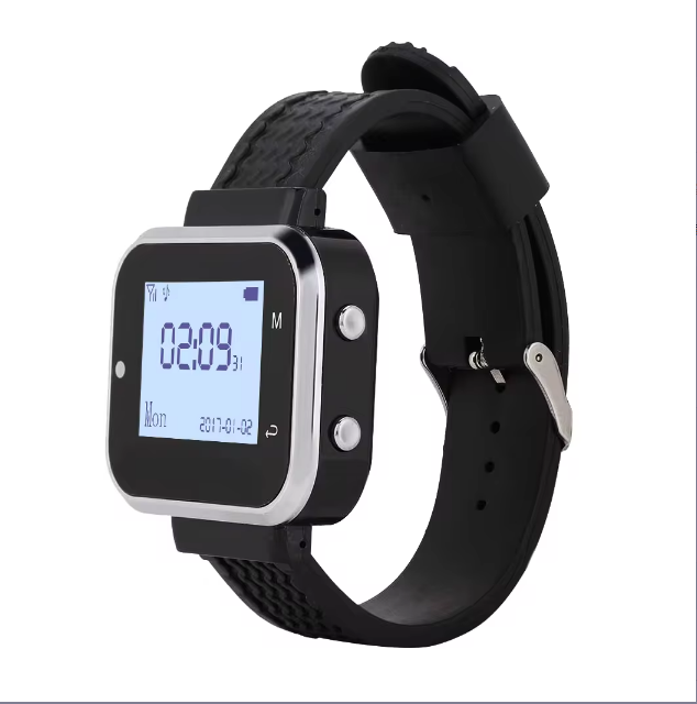 Wireless Watch Paper Caregiver Call System Sos Call Button Nurse Calling Alert Patient Help System for Home Personal Attention