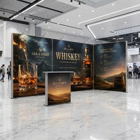 Offre Spéciale : Panneau Mural Modulaire Rectangulaire pour Stand d'Exposition avec Boîte à Lumière SEG et Cadre Composite Acier-Plastique – Solution Complète d'Affichage