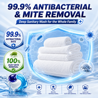 Capsules de lessive 3 en 1, détergent enzymatique bio, détachant, protection des couleurs, faible formation de mousse, pour lave-linge HE, OEM