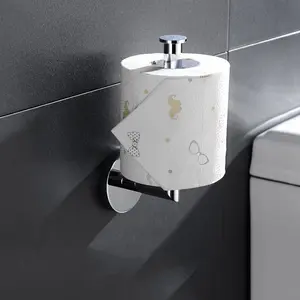 Dinding kamar mandi mount kertas handuk pemegang berdiri SUS304 stainless steel toilet tisu gulung pemegang kertas