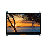Pantalla Táctil Capacitiva IPS de 4.3, 5, 7 y 10.1 Pulgadas para Raspberry Pi, 1024*600, con Interfaz HD y USB y Soporte de Montaje