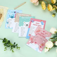 Cartes de Prédiction Personnalisées pour Baby Shower (25 Feuilles) – Jeux de Baby Shower, Nom du Bébé, Genre, Date de Naissance, Cartes d'Advice