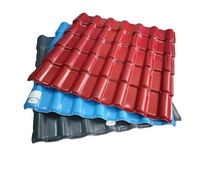 Matériaux de toiture modernes en forme de bambou avec revêtement ASA pour l'Amérique du Sud, tuiles de toit en résine synthétique plastique pour villa