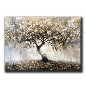 Albero della vita naturale moderno astratto <span class=keywords><strong>pittura</strong></span> su <span class=keywords><strong>tela</strong></span> a olio per la decorazione della casa in salotto ufficio o camera da letto senza cornice - Product Image 5