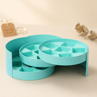 Boîte d'emballage de luxe pour gâteaux de lune circulaires, personnalisable avec logo imprimé, boîte cadeau multicouche pour desserts, biscuits et aliments
