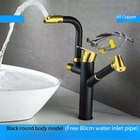 Robinet de cuisine extractible en laiton, eau chaude et froide, pour lavabo, évier de buanderie, cuisine domestique