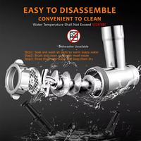 Penggiling Daging Listrik Rumah Tangga Stainless Steel Laris Manis 8 #   Mesin Penggiling Daging Portabel 600W untuk Supermarket