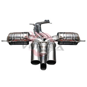 Système d'échappement Vortex Premium en acier inoxydable poli avec trois sorties centrales pour Lamborghini Urus 4.0T 2018-2025 - Product Image 5