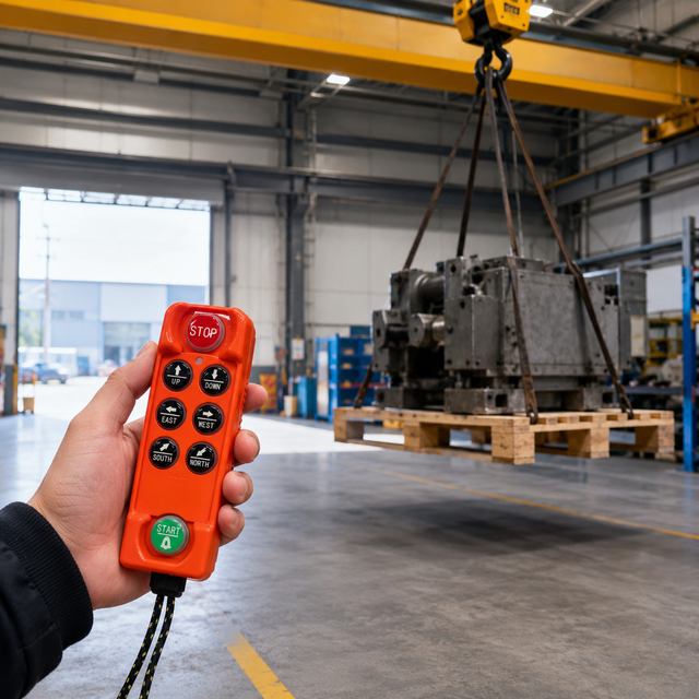 F21-E2C Industrial Wireless Remote Controller Crane Hoist Radio Control Transmitter Receiver Set IP65 Waterproof 300M OEM