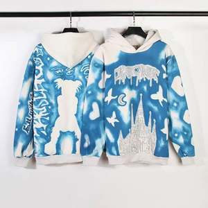 Sudaderas con capucha de calidad de lujo High Street Full Print Casual Hoodies Sudaderas Tejido de punto Impreso Pullover con capucha - Product Image 2