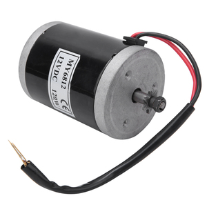 Motor MY6812 de CC de 150W/120W/100W 12V/24V de alta velocidad con polea de correa, motor de escobillas pequeño para scooter doble - Product Image 2