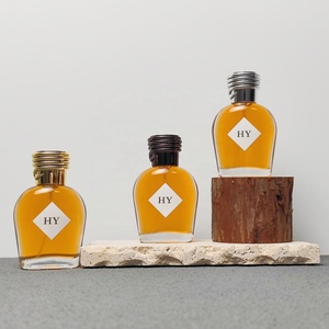 Flacon de <span class=keywords><strong>parfum</strong></span> vide en verre de 50 ml, base épaisse de luxe, col serti, bouchon texturé en corde, pulvérisateur à pompe sérigraphié - Product Image 2
