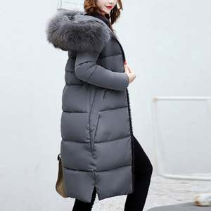 Veste d'hiver matelassée pour femmes, vêtements chauds à capuche en coton rembourré, vestes d'hiver longues et fines pour femmes, manteaux pour femmes, taille plus - Product Image 3