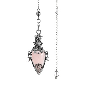 <span class=keywords><strong>Pendule</strong></span> en pierre de cristal de guérison spirituelle en améthyste et en quartz rose naturel, forme de <span class=keywords><strong>goutte</strong></span> <span class=keywords><strong>d</strong></span>'<span class=keywords><strong>eau</strong></span>, pour la radiesthésie et la divination - Product Image 6