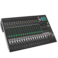 Console audio numérique professionnelle DX16C avec effets de réverbération DSP intégrés, 16 canaux, pour DJ et musique