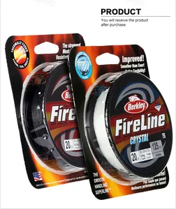 Berkley Senar Pancing BFLFS8 untuk Memancing Di Es, Senar Pancing 45M 2LB-10LB Super Kuat, Senar Pancing Kepang dengan Jernih