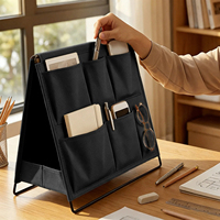 Organisateur de bureau multi-niveaux en tissu, support pliable pour documents, plateau de bureau, trieur de courrier en polyester personnalisé