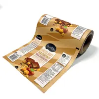 Food Grade Plastic Film Roll/ Food packaging plastic laminated film roll for snack