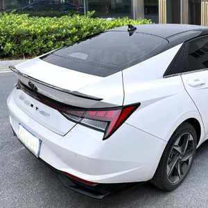 2023 nouveau sport aileron arrière lèvre de queue de canard pour Hyundai Elantra Fiber aspect carbone ABS aile voiture accessoires extérieurs 2020 2019 - Product Image 2