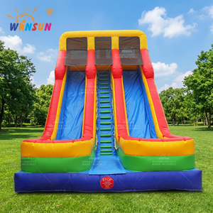 Toboggan gonflable géant pour adultes et enfants Toboggan gonflable à double voie - Product Image 1