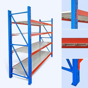 Scaffali di Stoccaggio Autoportanti Certificati CE per Carichi Pesanti, Ripiani in <span class=keywords><strong>Metallo</strong></span> per Magazzino - Product Image 3