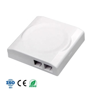 86 caja de terminación de fibra óptica con placa frontal de 2 puertos de pared óptica FTTH equipo de fibra óptica montable en pared - Product Image 2