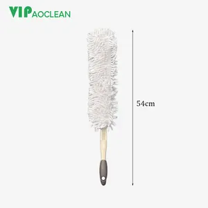 VIPaoclean Dusty Removedor de poeira com cabo de plástico e espanador de microfibra