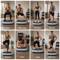 Professionelle Tragbare Massage-Heimfitness-Körpertrainingsplattform mit LCD-Bildschirm und Geräuscharmer Vibration