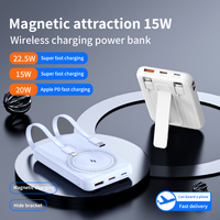 2025 Tendance Sans Fil Magnétique Nouveau 10000mAh Portable Power Bank PD 22.5W Charge Rapide pour iPhone 16 Pro Type-C LI-Polymer