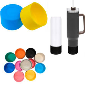 Accessoires de bouteille d'eau Manchon de protection inférieur pour gobelet de 40oz Bottes en silicone antidérapantes - Product Image 3