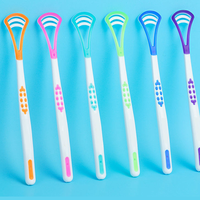 Grattoir à langue en plastique de silicone écologique Original Kids 'Eco-Tongue Cleaner Brush Scrubber Effective Bag Parts & Accessories