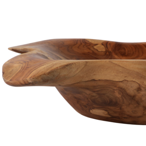 Ciotola in Legno di Teak, Centrotavola Decorativo Lungo, Accessorio Moderno e Rustico per Tavolino da Caffè - Product Image 5