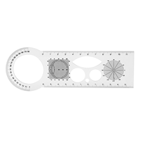 Hot Sale Optical Pupil Ruler Optometry PD Ruler PR017 Plastic Eye Distance Measuring Tool for Optician Clinic