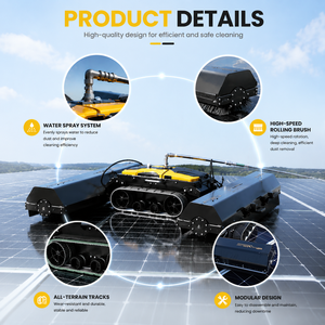 Robot de Limpieza de Paneles Solares Inteligente LEOPARRDUST LD-X6 con Protección Anticaídas para una Limpieza Eficiente - Product Image 2