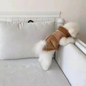 Pakaian anjing dengan Plus bulu leher tahan angin penolak air nyaman cuaca dingin anjing mantel lapisan Musim Dingin anjing rompi tebal - Product Image 3