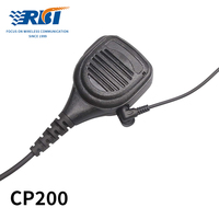 Microphone à distance IP54 2 broches avec prise jack 3,5 mm en plastique à réduction de bruit pour CP200 CP200D CP185 EP450