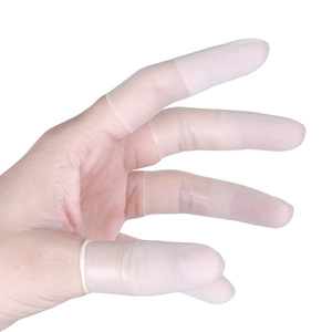 Doigts en latex brossé à bords nettoyés Suzuki SPORE, sans soufre, sans silicone, pour l'électronique semi-conductrice et l'optoélectronique - Product Image 2