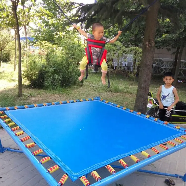 Cabrestante manual para niños y adultos, trampolín Bungee individual para saltar, patio al aire libre