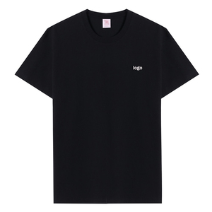 High Quality Black Men's T-shirts Custom logo Promotional Compressed t Shirt for Gift Shop