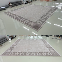 Hand Tufted Wool Tencel Bamboo Silk Tufted Carpet Handmade Floor Rug for Living Room Bedroom Modern Home Decor
