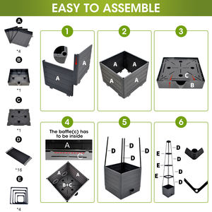กล่องปลูกสมุนไพรแบบ OEM ODM พร้อมประตูตาข่ายและกระจกนิรภัยเคลือบ PVC เป็นมิตรกับสิ่งแวดล้อม ประกอบง่ายสำหรับสวนในบ้านและสวนสาธารณะ - Product Image 6