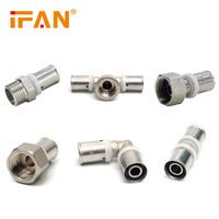 IFAN haute qualité Pex plomberie chauffage par le sol raccord à pression raccord Pex multicouche raccords de presse en laiton