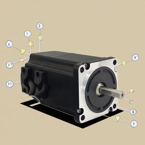 200W 60mm Bürstenloser Gleichstrommotor, Hohe Leistung, Hohe Drehzahl, Permanentmagnet-Hallmotor, 3000 U/min, 24V 48V, 60mm Rahmenflansch für Boote und Ventilatoren - Product Image 4