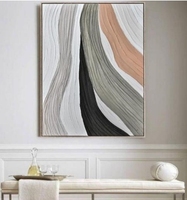 Dropshipping personnalisé 100% peint à la main ville mur art peinture à l'huile toile avec cadre noir Art déco design pour la décoration de la maison