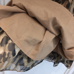 Costume da principessa manica a sbuffo marrone leopardo Twirl Tutu 2-12 anni lungo cotone manica corta traspirante morbido abito da <span class=keywords><strong>bambina</strong></span> - Product Image 4