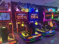 Machine de jeu d'arcade de Sport de course de vente chaude 1 an moto de course à jetons faite en plastique métallique Durable pour moto