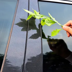 Cubiertas Decorativas <span class=keywords><strong>para</strong></span> Ventanas de Automóviles BMW Serie 7 E65 E66 745d 750i 2002~2008, Adhesivos Cromados de Fibra de Vidrio <span class=keywords><strong>para</strong></span> Postes de Puerta, Accesorios - Product Image 2