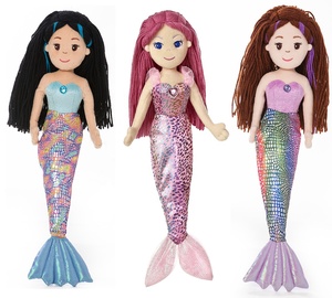 Juguetes de Peluche, Regalo para Niñas, Linda Muñeca de Sirena de Peluche con Bordado, Tela Súper Suave, 30CM - Product Image 1