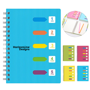 Cuaderno Espiral con Separadores Numerados de Colores, Organización Multitemática para Estudiantes, Profesores y Material de Oficina - Product Image 1