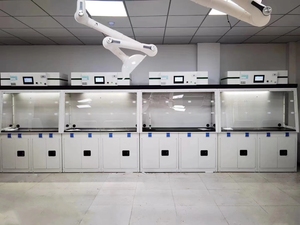 Phòng thí nghiệm phóng xạ tiết kiệm năng lượng dễ dàng làm sạch không gỉ phòng thí nghiệm fume Hood HEPA lọc thiết kế mô-đun ISO chứng nhận - Product Image 6